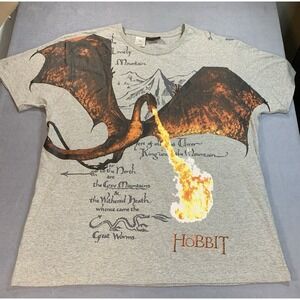 The Hobbit Promo T-Shirt Sz 3XL Smaug The Lonely Mountain Battle Five Armies